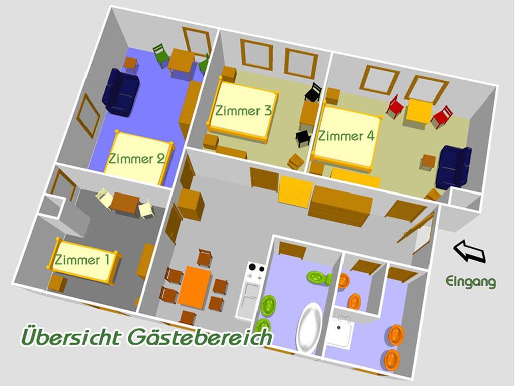 Haus Elbtalaue Apartman Bleckede Szoba fotó